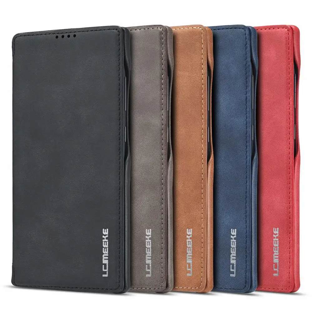 

For Samsung Galaxy Note 20Ultra Case Luxury Retro Magnetic Leather Wallet Stand Flip Case For Samsung Galaxy Note 8 10 9Plus
