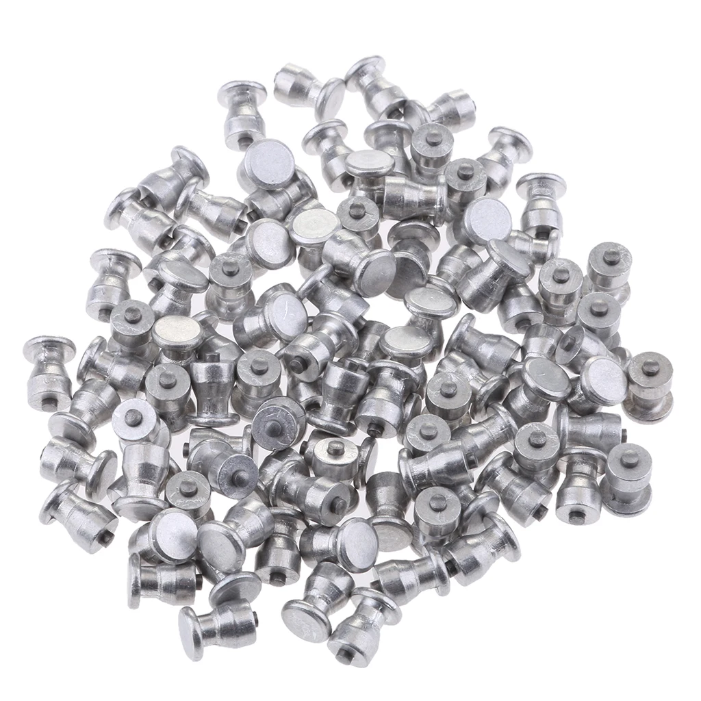 Set of 100 Universal Stud Screw Car SUV ATV Anti-Slip Screw Wheel Tyre Spikes Trim 10mm