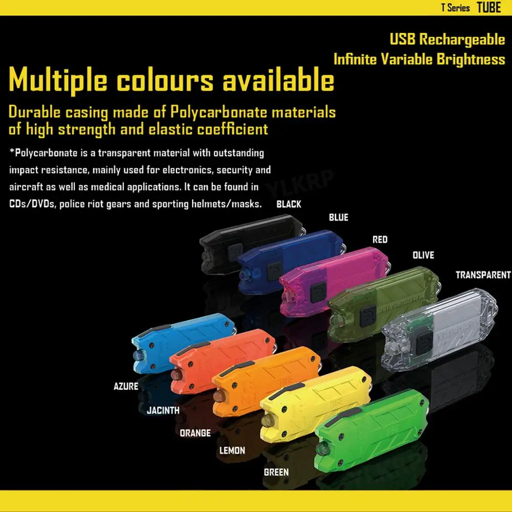 NITECORE портативный светильник микро USB Перезаряжаемый Карманный фонарик для