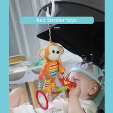 Детская коляска для новорожденных, плюшевые детские игрушки-погремушки, колокольчик, детская коляска, подвесной колокольчик, Обучающие погремушки, стильные мягкие игрушки в подарок