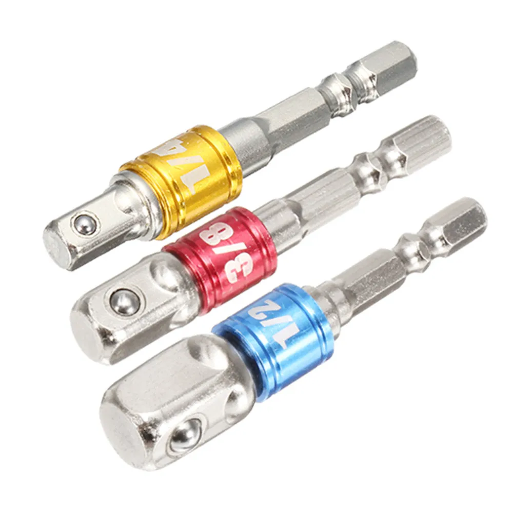 

Drillpro 3Pcs Screwdriver Extension Bar Adapter 1/4 Inch Hex Shank Screwdriver Driver Socket Bit