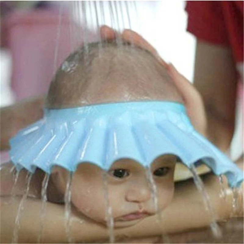 Регулируемая детская шапочка для душа берегут глаза для мытья волос Щит для детей Водонепроницаемый Кепки защитит вашего ребенка Детская шапочка для душа детская шапочка для ванной