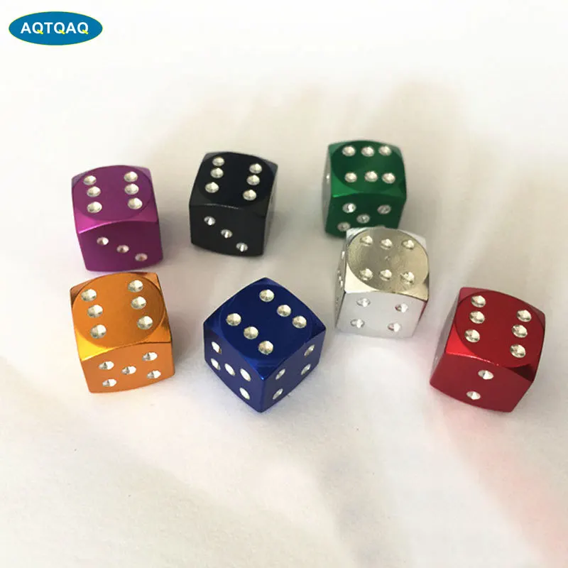 Hot Item Tire-Valve Dust-Cap Auto-Dice Car-Motorcycles Aluminum-Alloy Electric 4pcs/Lot Cars Car-Styling Eq1kazmk
