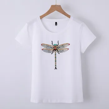 

2020 WOMEN T-shirt female short-sleeved summer one generation of women's clothing Korean version of the beaded