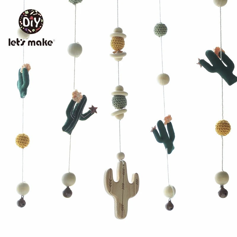 Let s Make Baby Toys Mobile On The Bed Educational Toys Rattles On The Crib Cactus 3