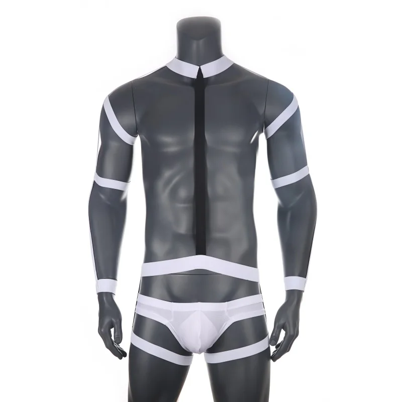 CLEVER-MENMODE Sexy Body Harness Elastic Bondage Set Underwear Men Chest Shoulder Costume Fetish Lingerie Strap Thong Hombre Stage Wear -Zentai shop online H48147e3fb8ee4aa28a0eb41238328f64a.jpg