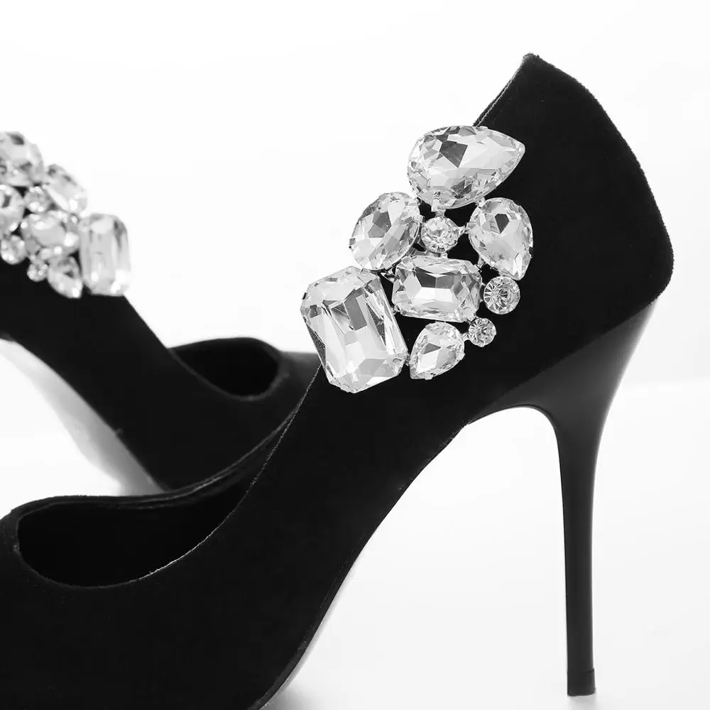 IngeSight. Z 2 подвеска «кусочки» украшение для обуви из стекла женские ножной браслет элегантная обувь зажим для выпускного вечера Свадебные украшения Аксессуары