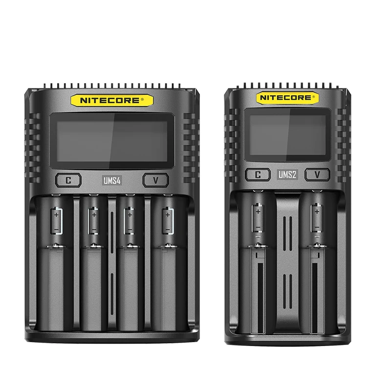 NITECORE UMS2 UMS4 интеллигентая (ый) Батарея выход USB зарядного устройства 3A для LiFePO4 литий-ионный металл-гидридных или никель-гидридных и