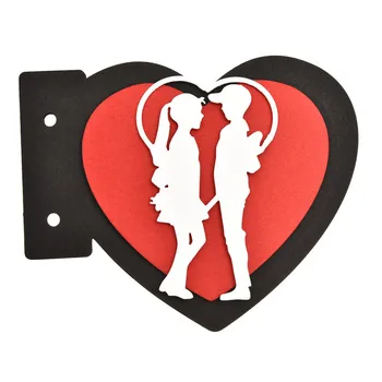 

Eastshape Couple In Heart Frame Metal Cutting Dies New 2019 for Card Making Scrapbooking Embossing Cuts Stencil Craft Dies