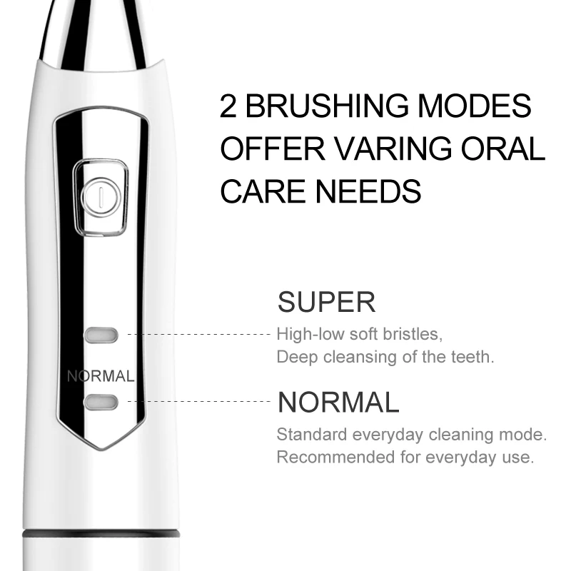 SEAGO Electric Toothbrush Sonic Adult Battery Teeth brush holder with 3 Replacement Brush Heads Waterproof Smart time SG910 Gift SEAGO Electric Toothbrush Sonic Adult Battery Teeth brush holder with 3 Replacement Brush Heads Waterproof Smart time SG910 Gift