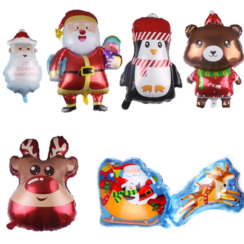 1 шт. новые типы рождественские украшения фольги Воздушные шары 2019 рождественские украшения для дома большие Санта Снеговик и Лось гелиевые...