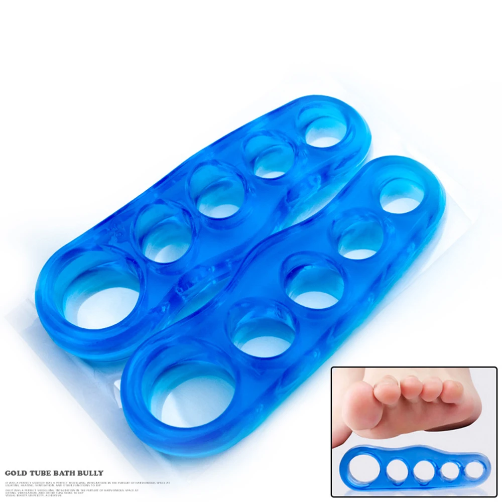1 Set Toe Separator and Stretchers Silicone Yoga Foot Bunion Corrector Spreade Foot and Hands Care Tool#452