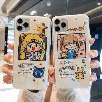 

Sailor Moon Cell Phone Protective Case For IPhone 11Pro / Max / X / XS / XR6s / 8plus / 7 Phone Case Cosplay Anime Lovers