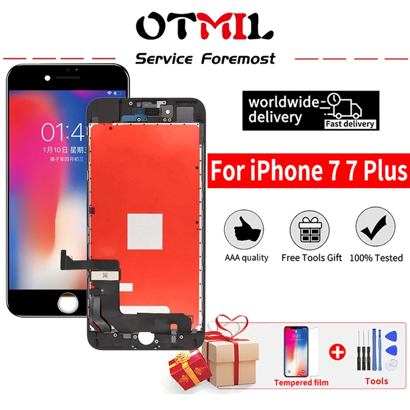 Оригинальное качество для iPhone 7 7G LCD Plus ЖК-дисплей сенсорный экран дигитайзер без