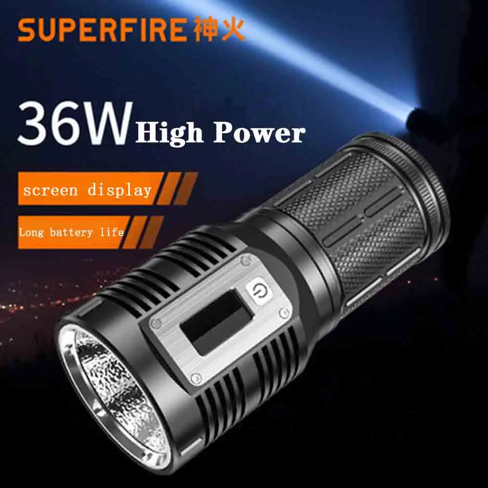 SupFire M5 flashlight 36W super bright P90 wick USB charging, long