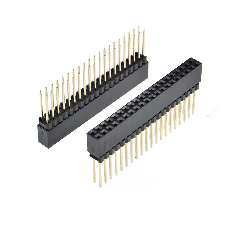 1pcs 2.54mm 40pin Female Stackable Dual Row 2x20 Headers Connector For Raspberry Pi 2 Mode B&B + PC104 afbeelding