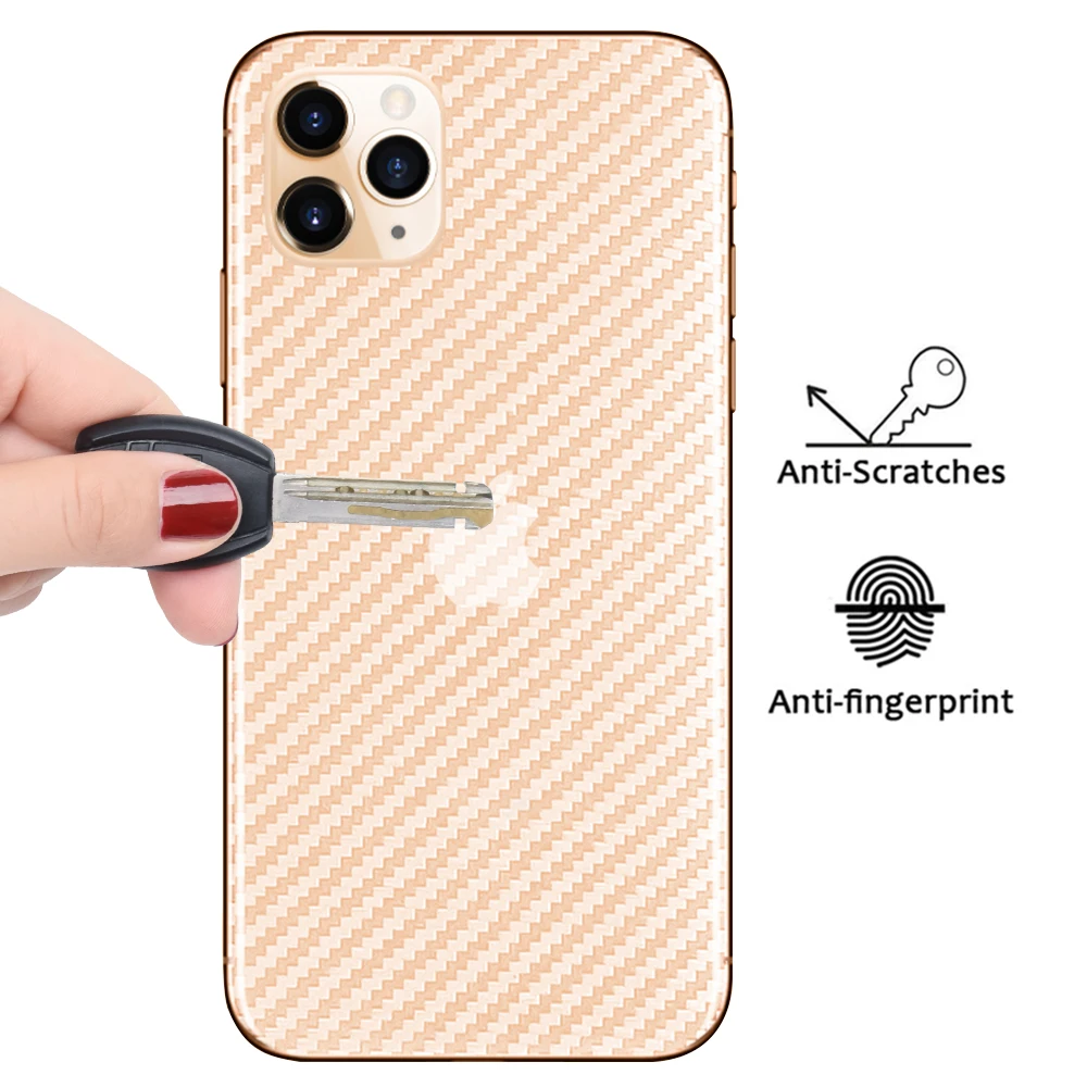 Защитная пленка на заднюю панель для iPhone 11 Pro Max из углеродного волокна iPhone11 ProMax
