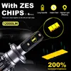 ZES chip H7 LED Auto Car Headlight Bulbs Mini H4 LED H11 H8 HB4 H1 H3 HB3 9005 9006 880 881 H27 12000LM LED lamp for automobile ► Photo 2/6