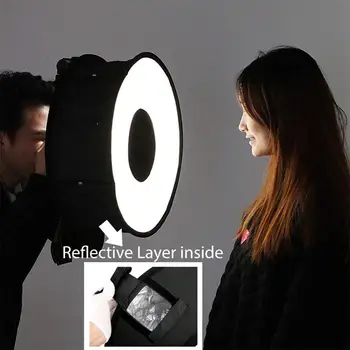 

46cm Ring Softbox Macro Ring Flash for Canon Nikon Sony 18 x 18 Inch (45 x 45 cm) Foldable Ring Diffuser/Softbox r29