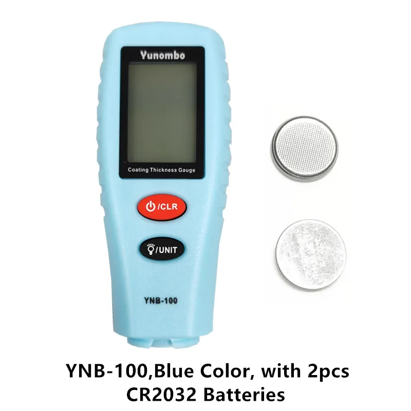 Yunombo YNB-100 Digital Car Paint Thickness Meter Thickness Tester Coating Thickness Gauge with English Russia Manual surface roughness testers Measurement & Analysis Tools