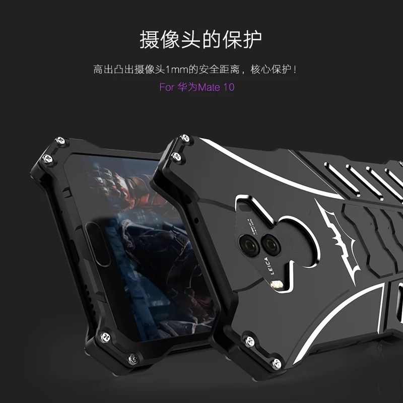 Для huawei mate 10 Pro/10 Lite mate 20/20 Pro/20 Lite/20X Бэтмен роскошный Doom сверхпрочный бронированный металлический алюминиевый чехол для телефона