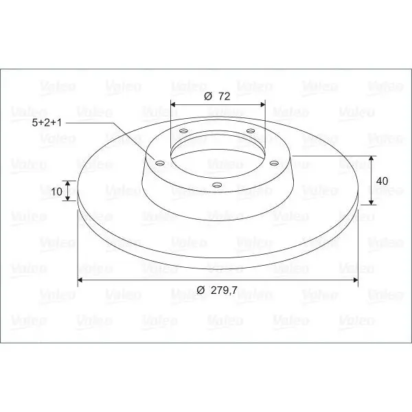 Диск тормозной MAZ 6(GH) RR 07- VALEO 297851
