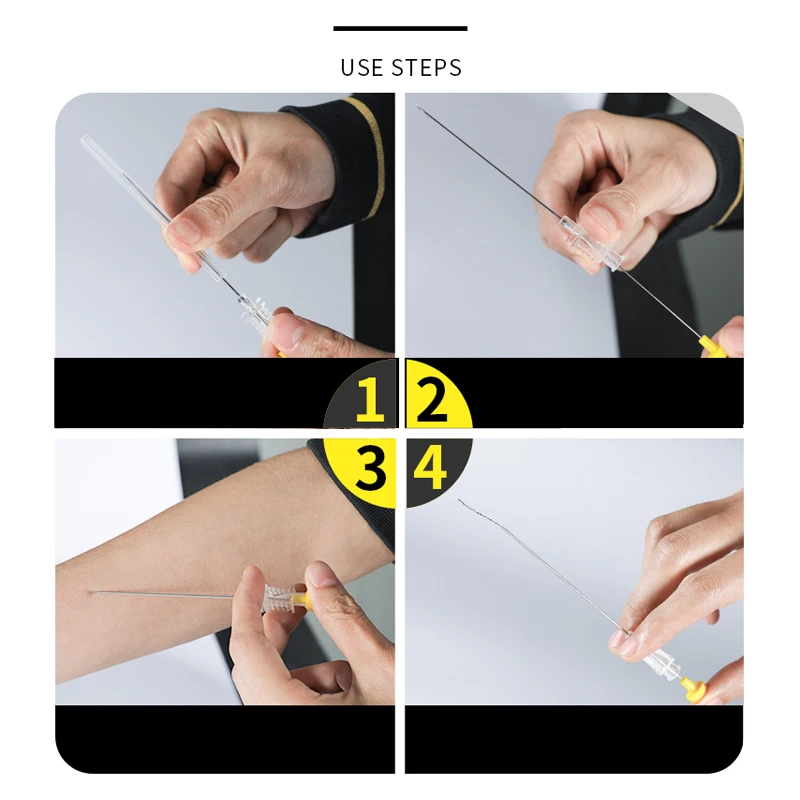 Acupuncture Therapy Acupoint Accupuncture Catgut Implantation Embedding Needle with Sterile Catgut Suture 2 Sets disposable acupuncture needle