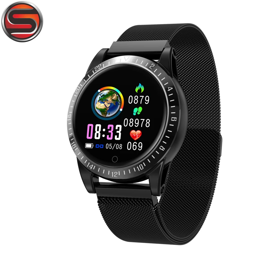 AK19 Смарт-часы Android IOS сердечного ритма фитнес-браслет монитор сна Спорт фитнес-трекер вызов шаг цвет круглый браслет