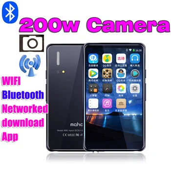 

2020 WIFI bluetooth full Touch 4in IPS Screen MP3 Player can get to the Internet FM Radio Video 200 w camera LED light