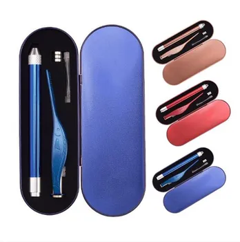 

10sets/lot LED Light Ear Pick Ear Wax Removal Earpick Nose Clean Clip Baby Adults Nose Clean Tweezers Picks Wax Remover Ear Care