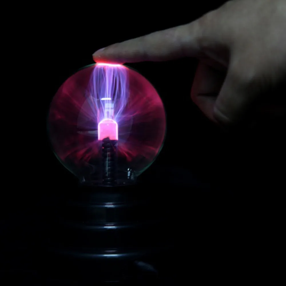 3 "USB плазменный шар электростатической сфера свет магический хрустальный потолочный светильник хрустальный шар Настольный Глобус ноутбук