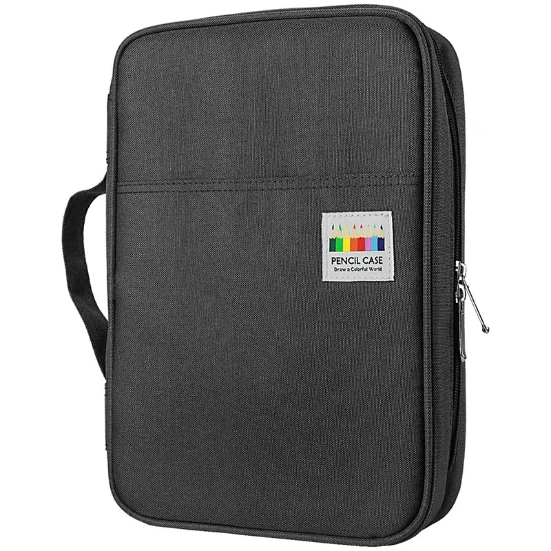 

166 Slots Colored Pencil Case Oxford Fabric Pen Case with Compartments Pencil Holder for Watercolor Pencils