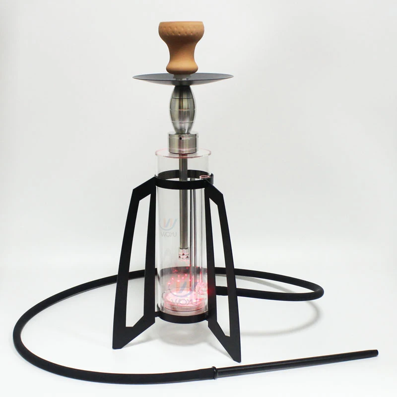 

Narguile Tobacco Smoke Kit Tripod Hookah Acrylic Base Led Shisha Pot Smoke Time Provost Hookah Accessories Smoking Pipes