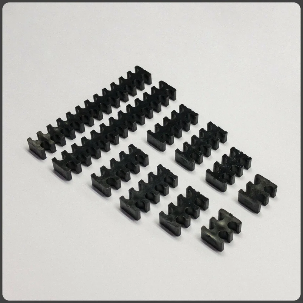 

10pcs Black Open Cable Comb Set For 3mm Sleeved Cable