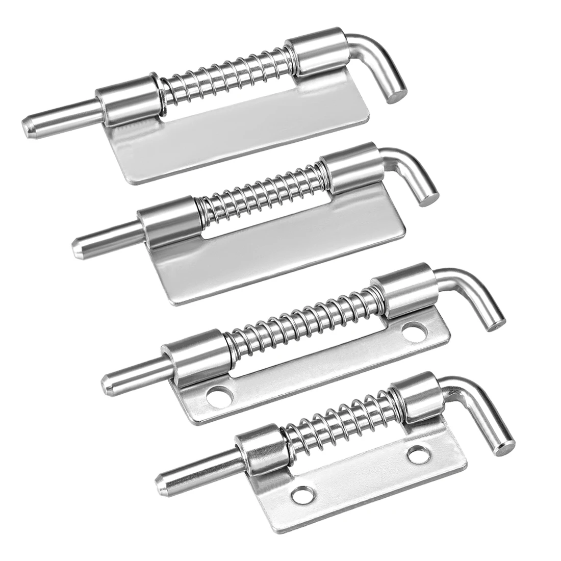 

uxcell 1/5pcs Spring Latch 2.2/3/3.3/3.7 Inch Left/Right-handed Stainless Steel 304 Barrel Bolt Lock for Cabinet Door