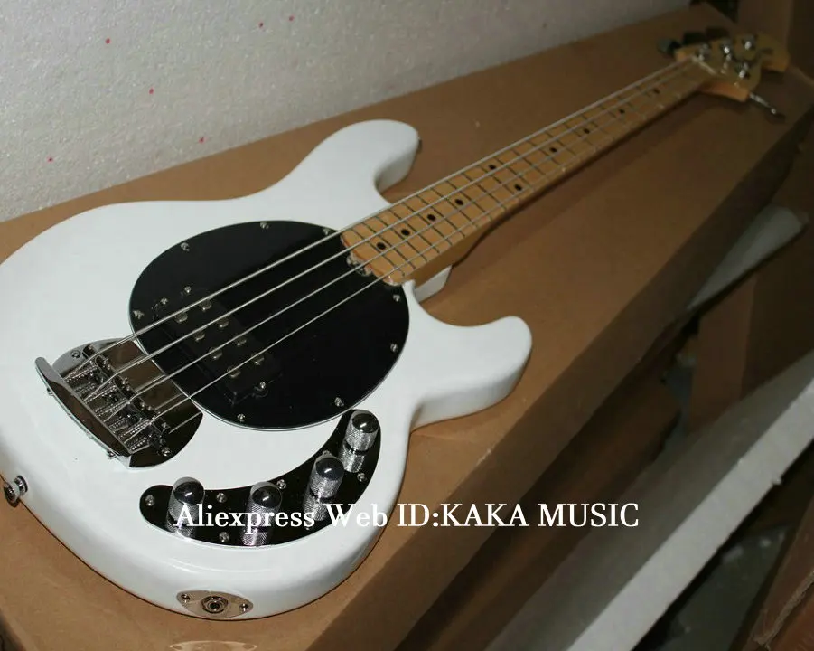 Новое поступление белый 4 струны для электрической бас-гитары Высокое качество из Китая