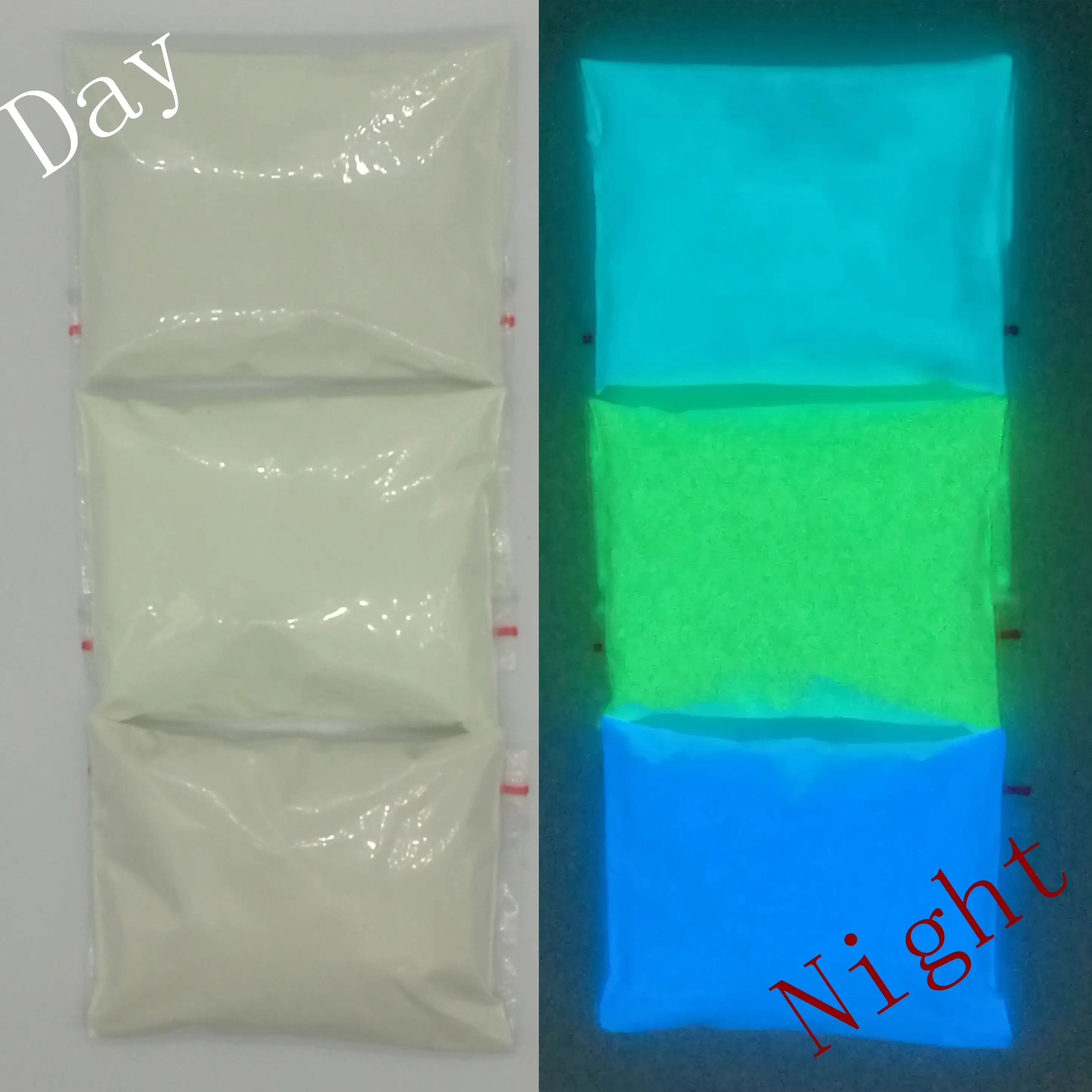 300 г смешанный 3 цвета люминисцентный фосфорный порошок пигмент для DIY украшения краски печати ногтей, светящаяся в темноте пудра пыли
