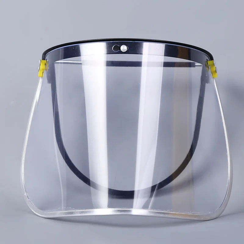 

Anti-Saliva Dustproof MaskTransparent PVC Safety Faces Shields Screen Spare Visors Head Face Respiratory tract Protection