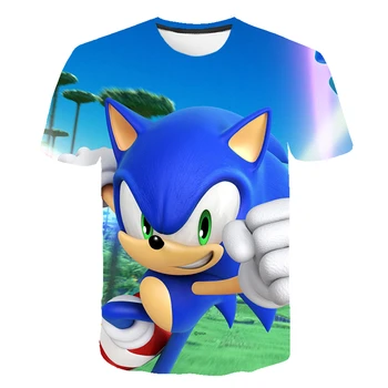 

Children 3D Boys Mario Supersonic sonic Print Girls Funny T-shirts Costume 2020 summer Clothing Kids Clothes Baby T-shirts