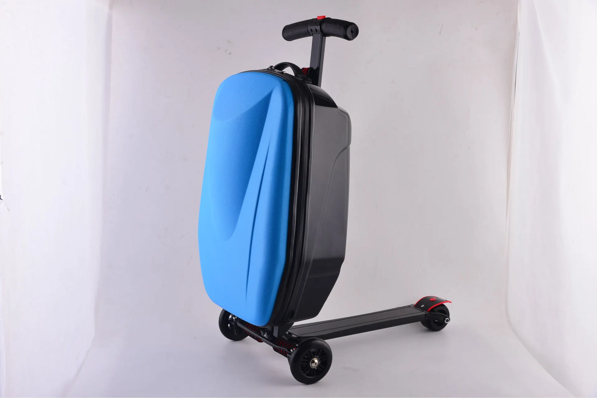 Multi-function Scooter luggage Business High-end Carry on luggage Large capacity Scooter Luggage set Suitcases and travel bags - Цвет: Небесно-голубой