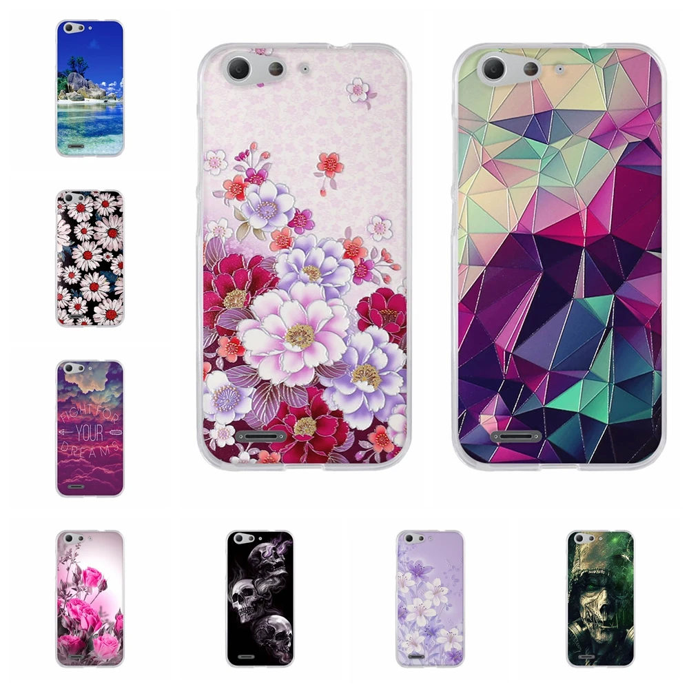 

For ZTE Blade D6 V6 Case Silicone Back Bumper For ZTE Blade X7 Capa Romantic Housing For ZTE Blade D6 Fundas Cover 5.0 inch
