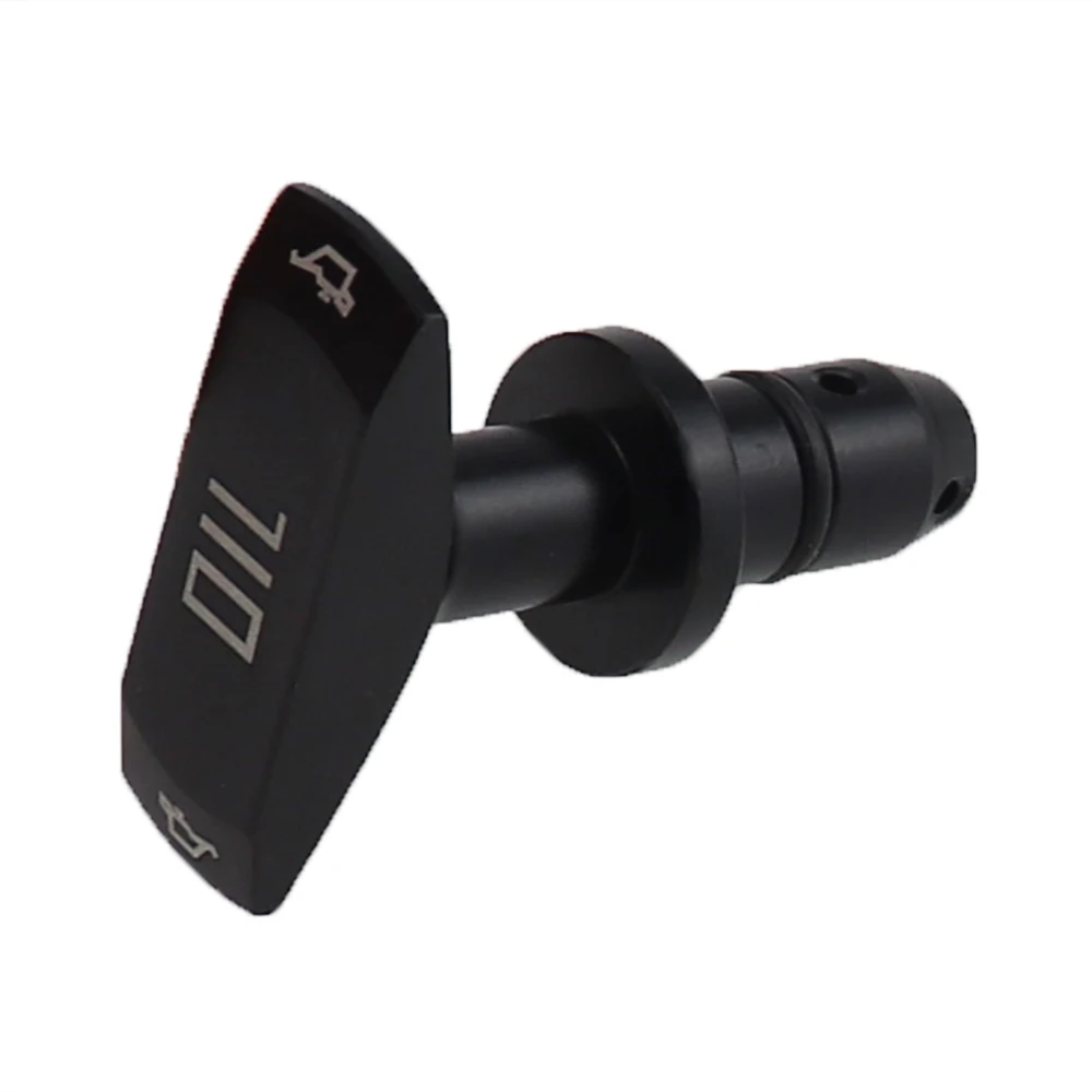 Óleo do carro dipstick puxar lidar com óleo do motor pullhandle alumínio boleto preto azul vermelho marca nova universal substituição automóvel-2