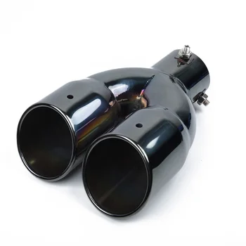 

Accessories Dual Rear Muffler Exhaust Tip Tail Pipe Outlet 63mm Durable