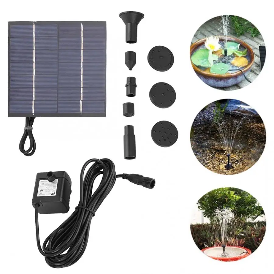 4W Solar Fountain Powered Panel Submersible Water Pump Pond Pool Kit | Дом и сад
