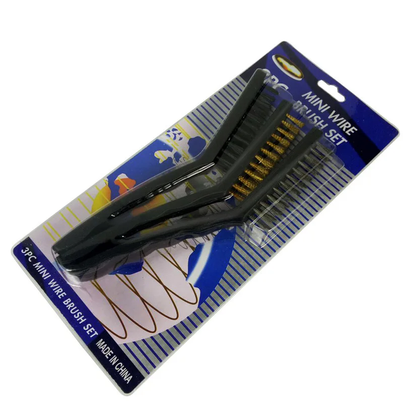 9 inches airsoft M4 M16 tactical ar 15 gun accessories 3pcs mini steel stainless wire brush copper wire brush for rifle scope for hunting (1)