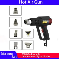 Kit de pistolet à Air chaud 2000W, température Variable pour rétrécissement, emballage plastique, décapeur de peinture, outil d'amélioration de l'habitat 