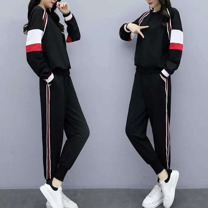 

2020 Spring Clothing New Style Large Size Dress Western Style by Age Loose-Fit Slimming Collage Webbing Casual Comfortable Two-P