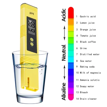 

Portable Digital LCD PH Meter Pen of high precision PH acidity meter PH monitoring instrument water quality testing equipment