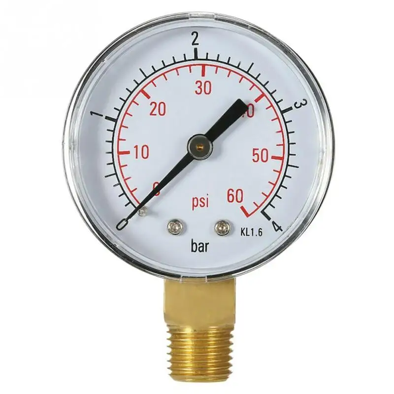 TS 50 инструменты для тестирования воды Манометр 0-60 PSI мини-измерительный 0-4 бар Портативные товары для дома Практичный простой в эксплуатации профессиональный