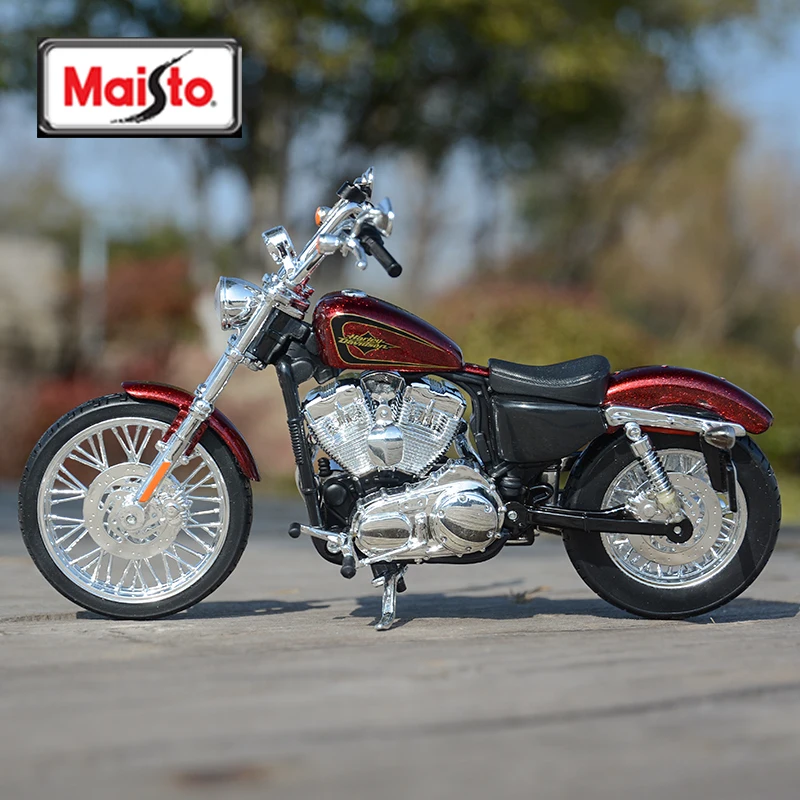 Maisto 1:12 для Harley Davidson 2012 XL 1200 в семидесяти два литых под давлением сплава модель мотоцикла Игрушка